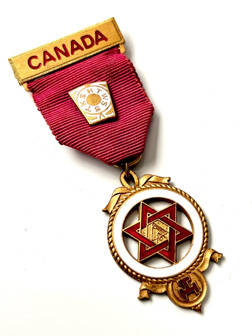 Vintage Masonic Brass Metal